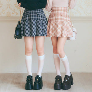 《LAFARY》フラップチェックプリーツスカート 1