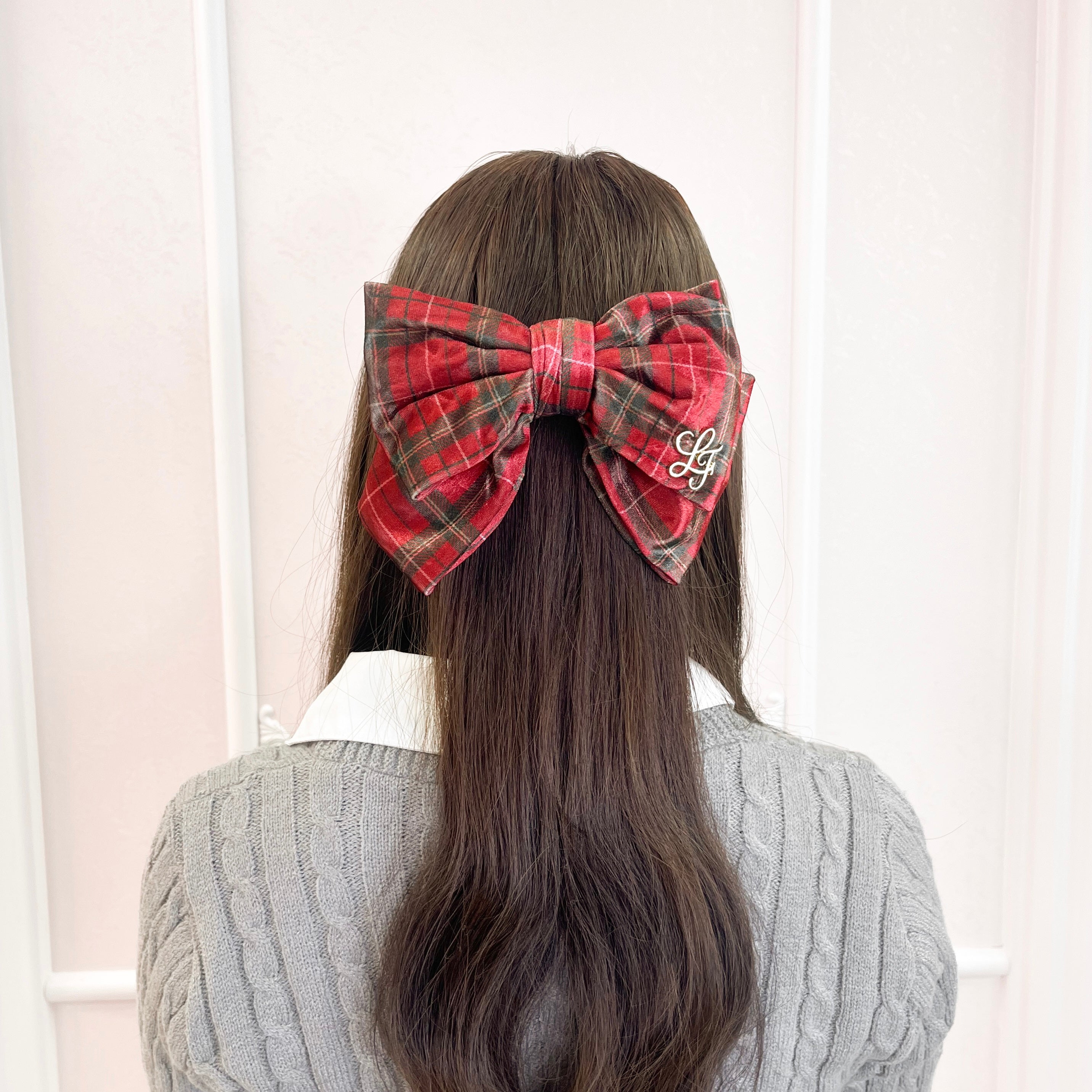 《LAFARY》ベロアリボンバレッタ