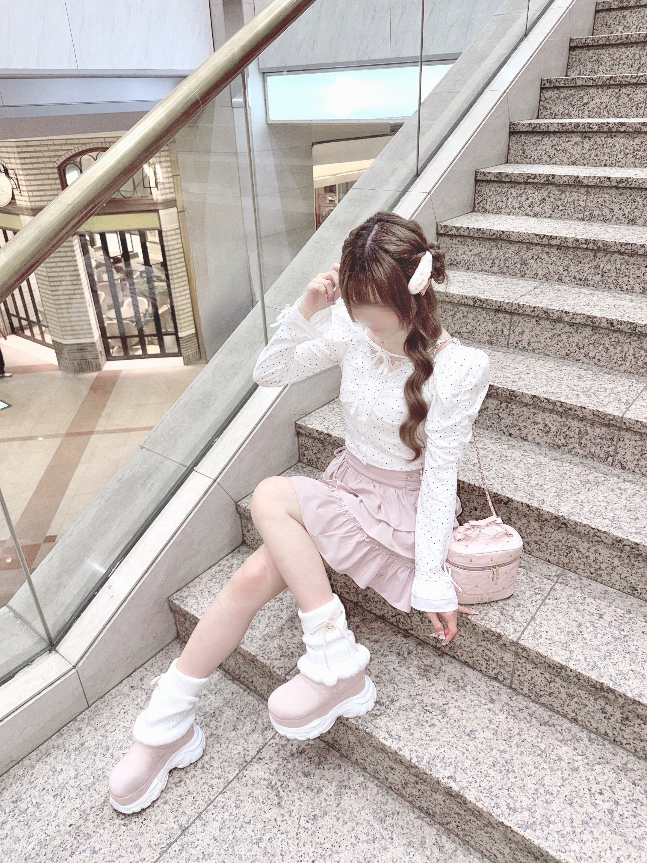 《LAFARY closet》スピンドルティアードスカパン