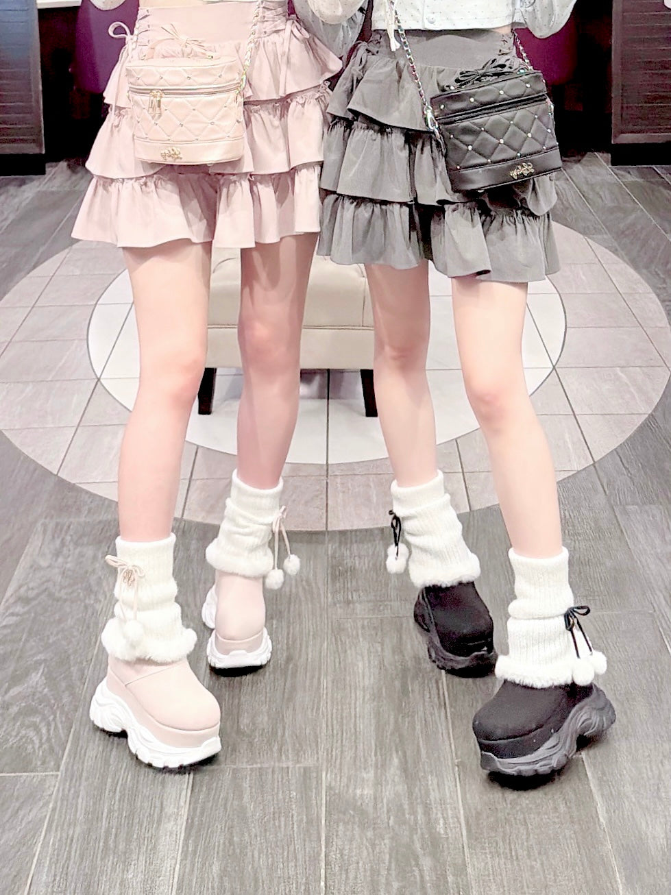 《LAFARY closet》ビジューキルティングバニティバッグ
