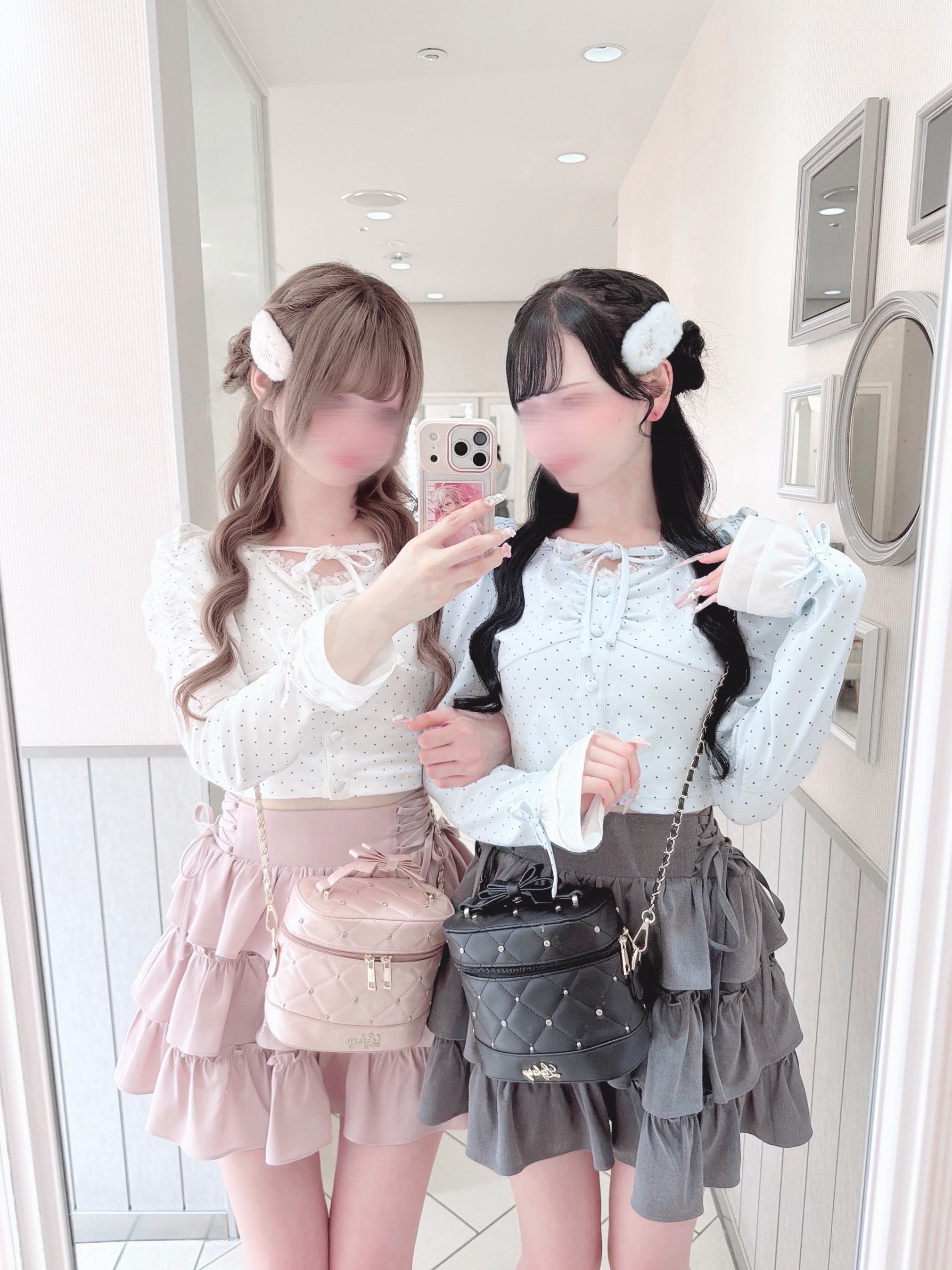 《LAFARY closet》スピンドルティアードスカパン