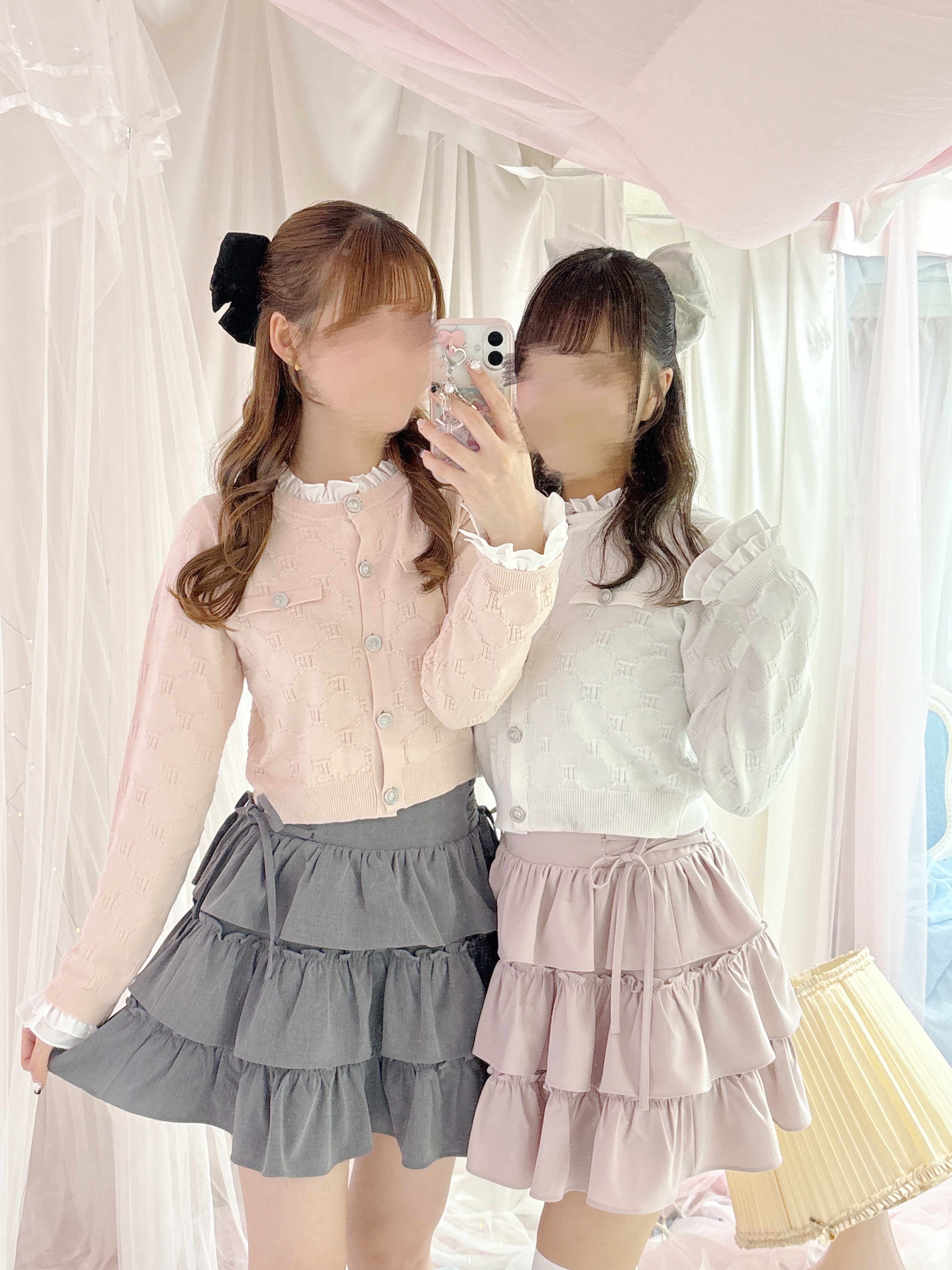 《LAFARY closet》スピンドルティアードスカパン