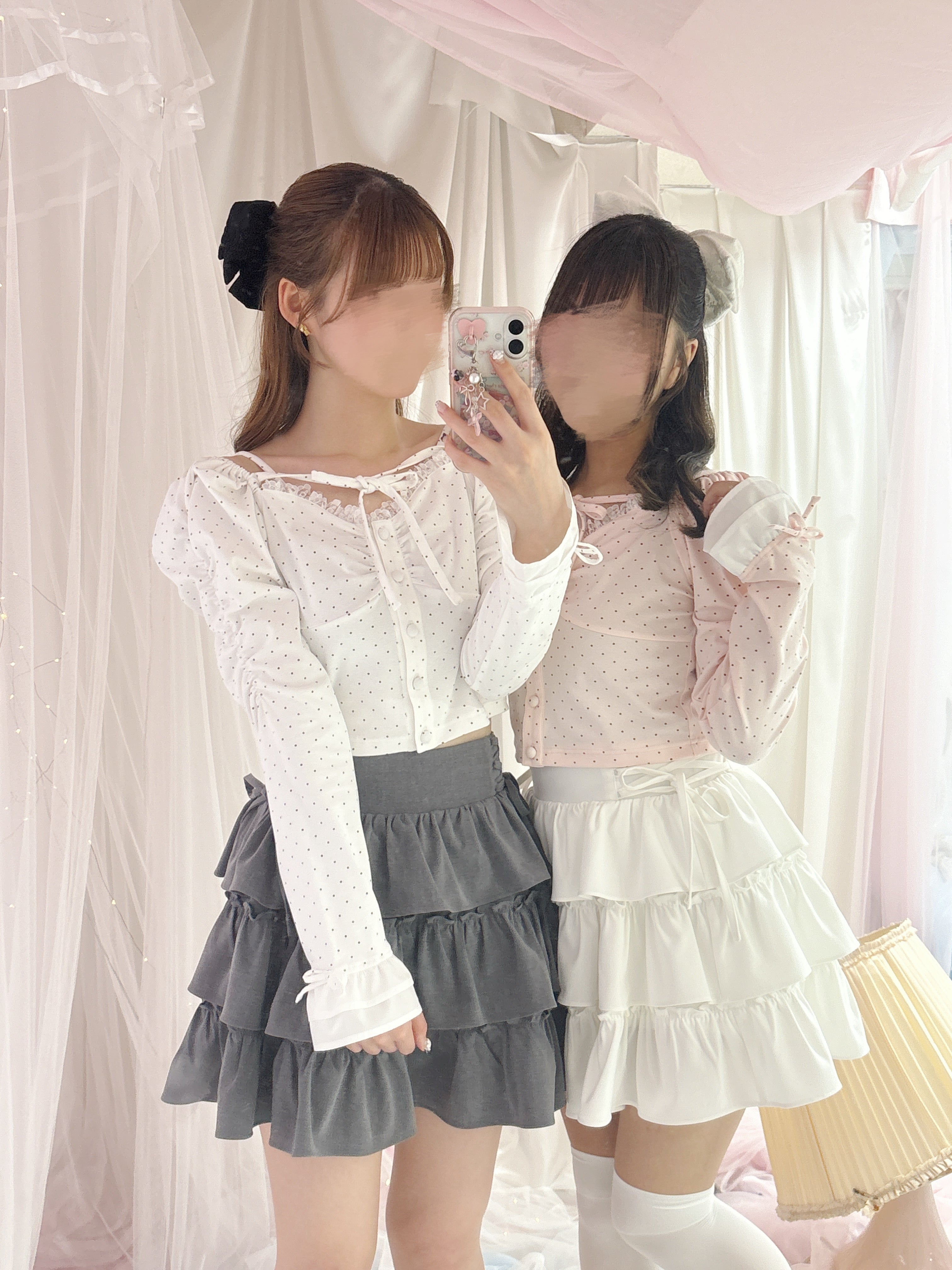 《LAFARY closet》スピンドルティアードスカパン
