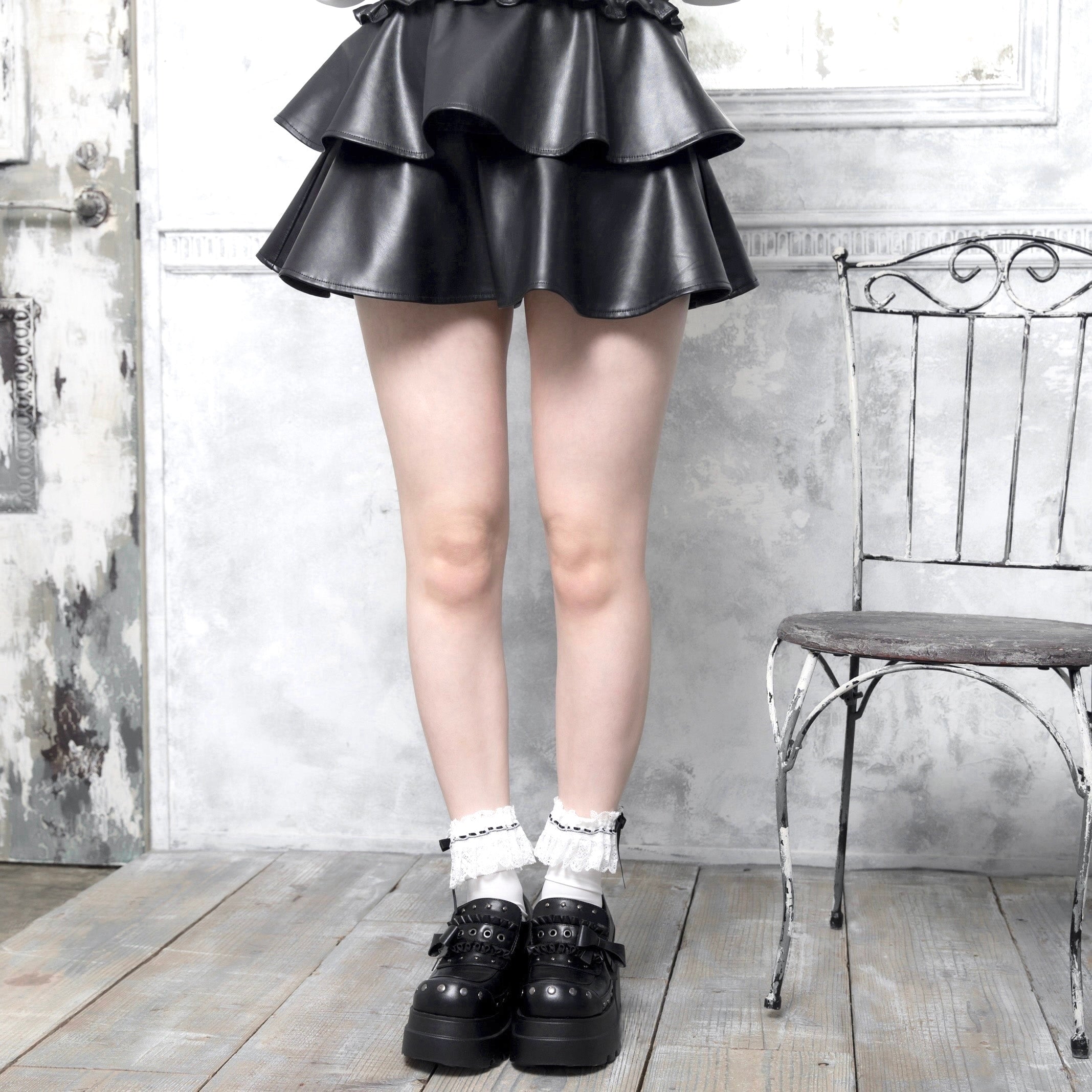 《mine》チャーム付きロリィタ　ソックス[クルー]