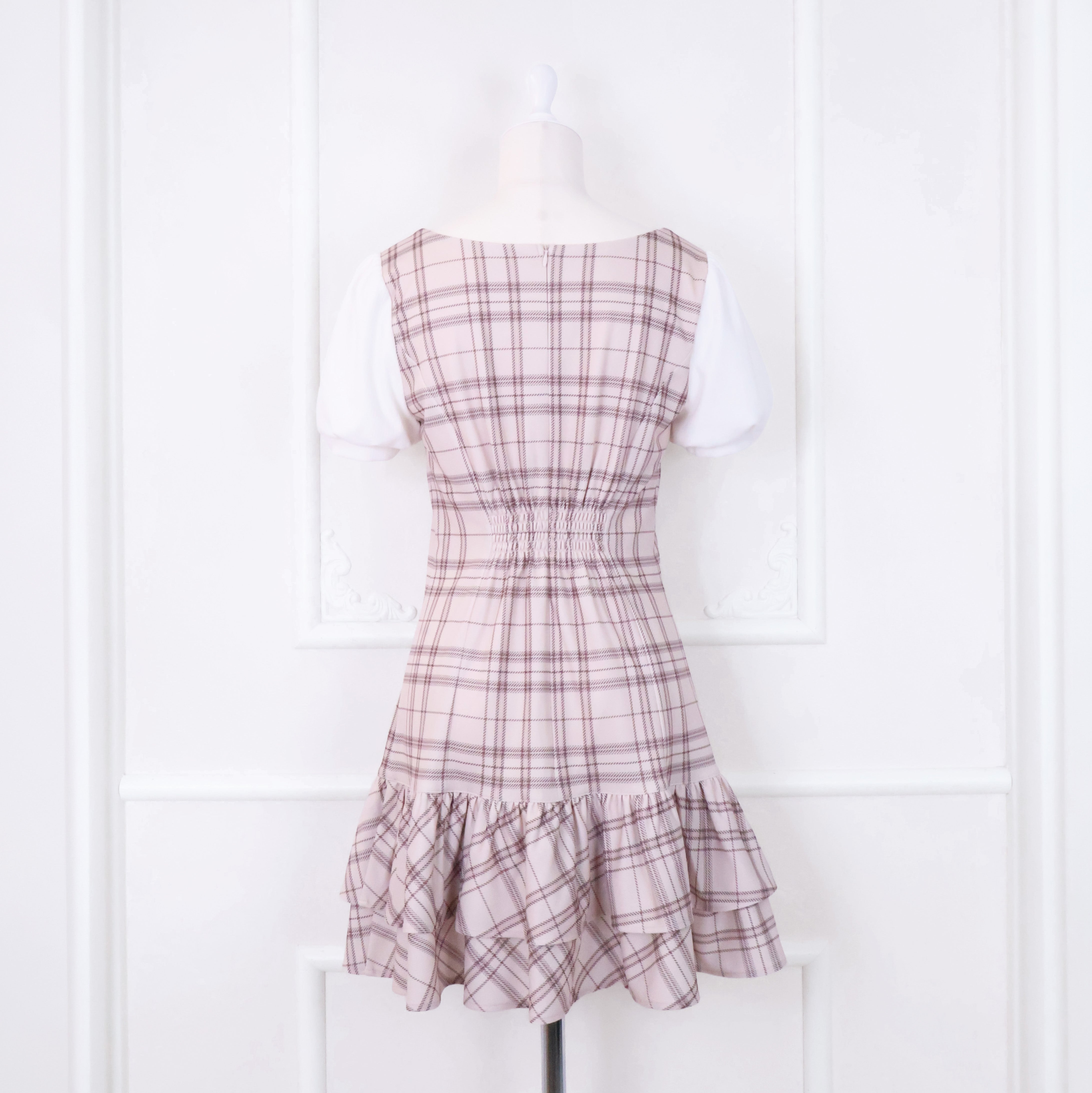 《LAFARY closet》ポンポンティアードワンピース