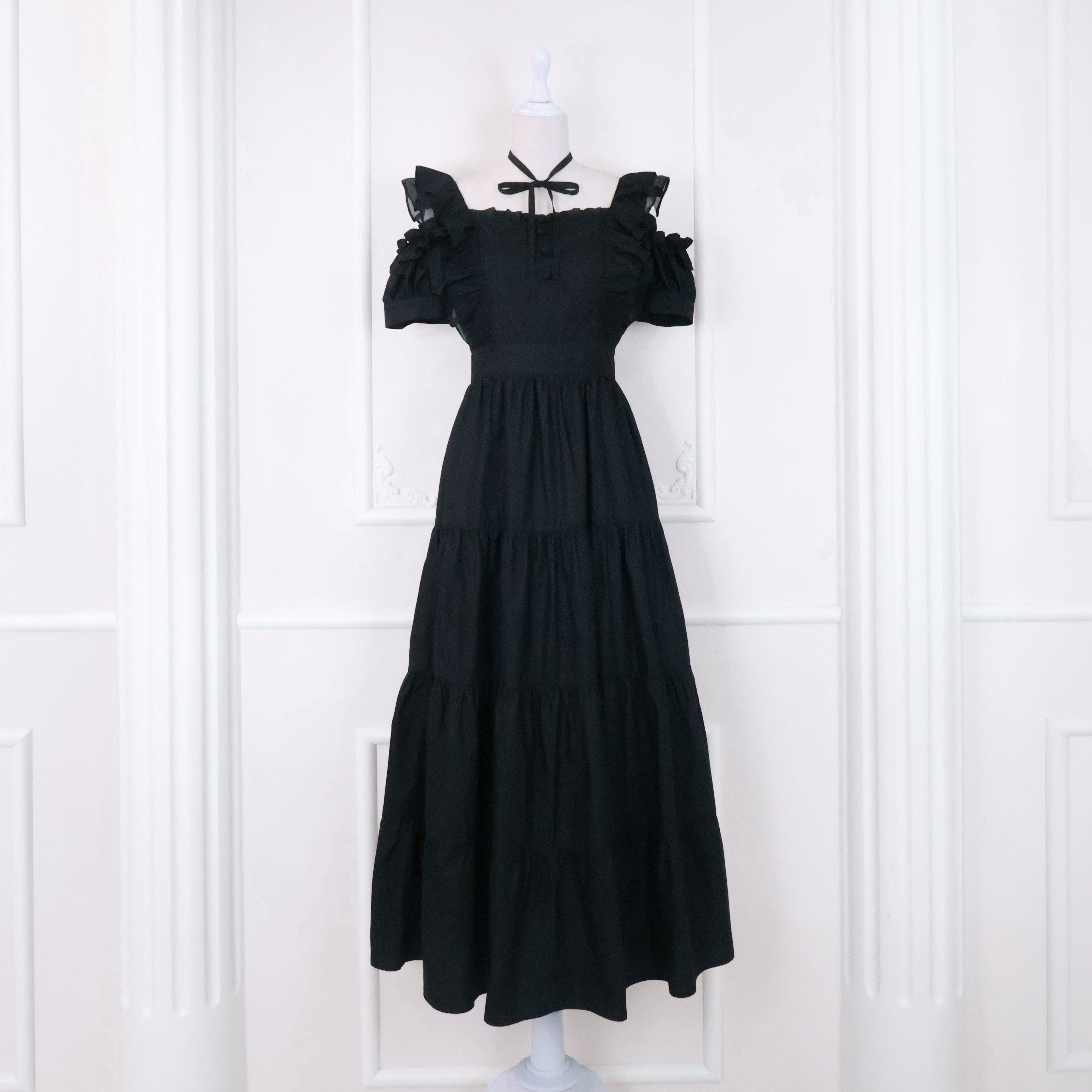 《LAFARY closet》ティアードロングワンピ