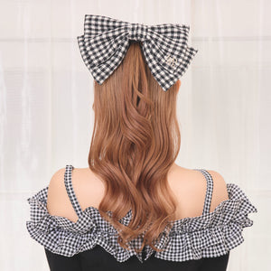 《LAFARY closet》ギンガムリボンバレッタ 2