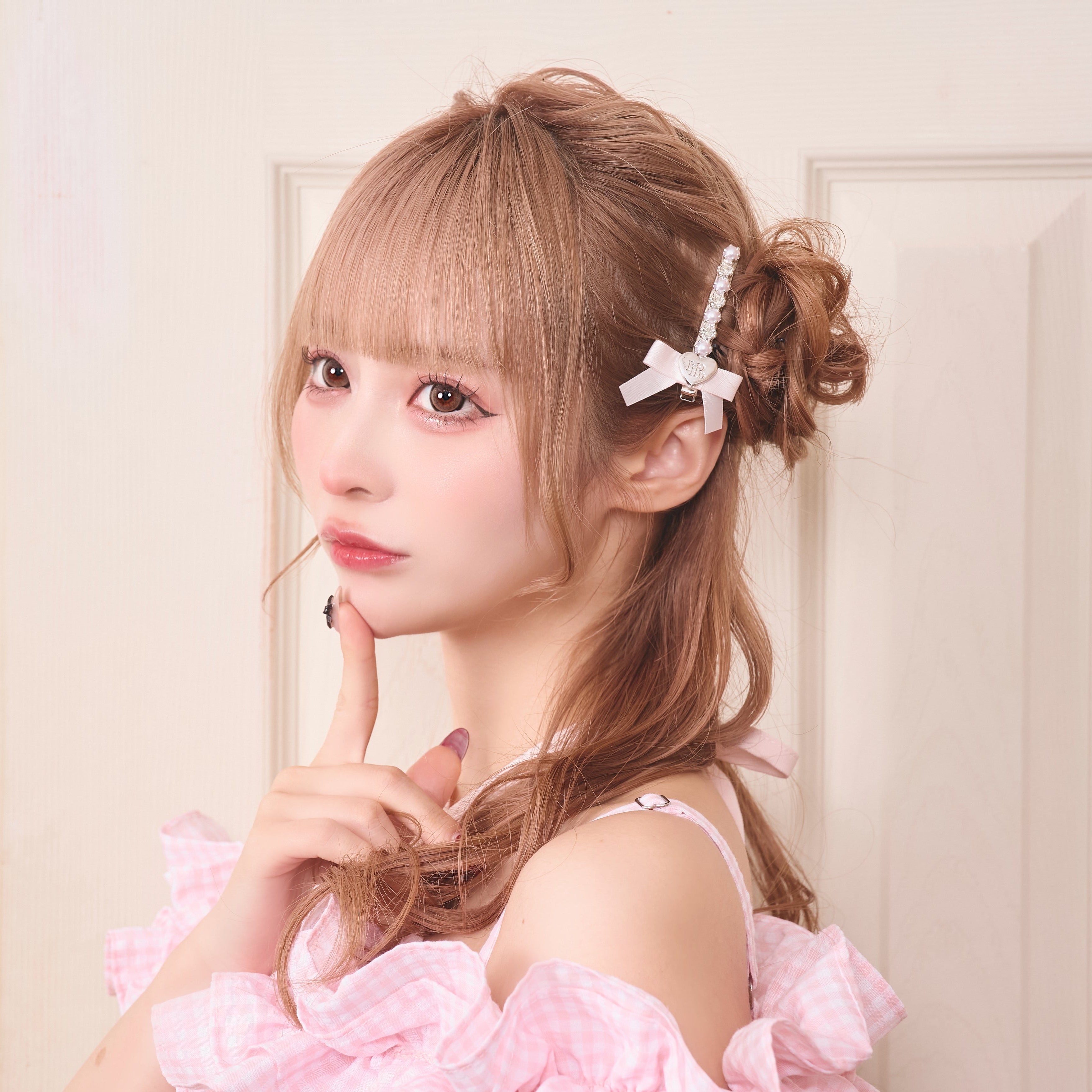 《LAFARY closet》ハートリボンヘアクリップ