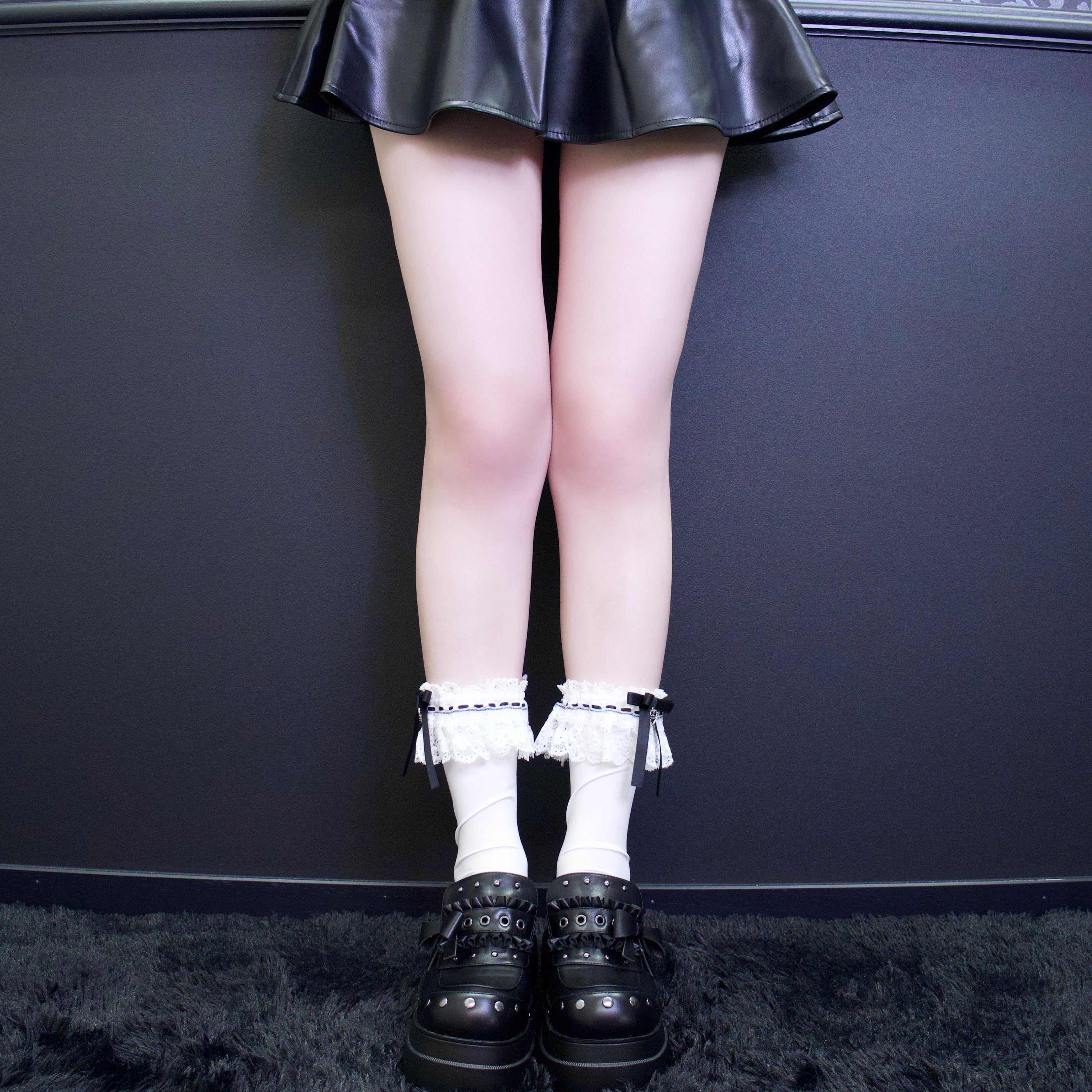 《mine》チャーム付きロリィタ　ソックス[クルー]