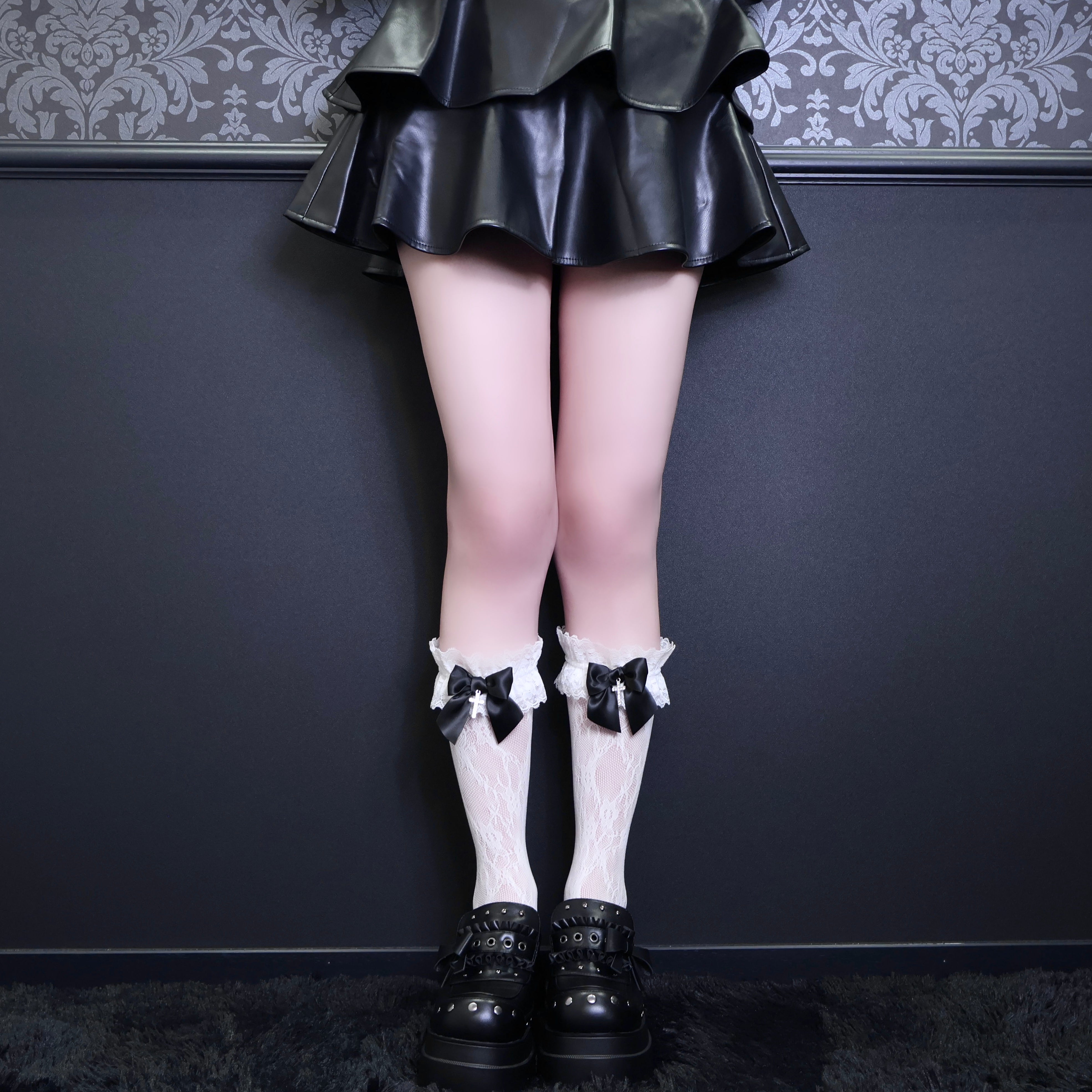 《mine》ゴシックレースソックス