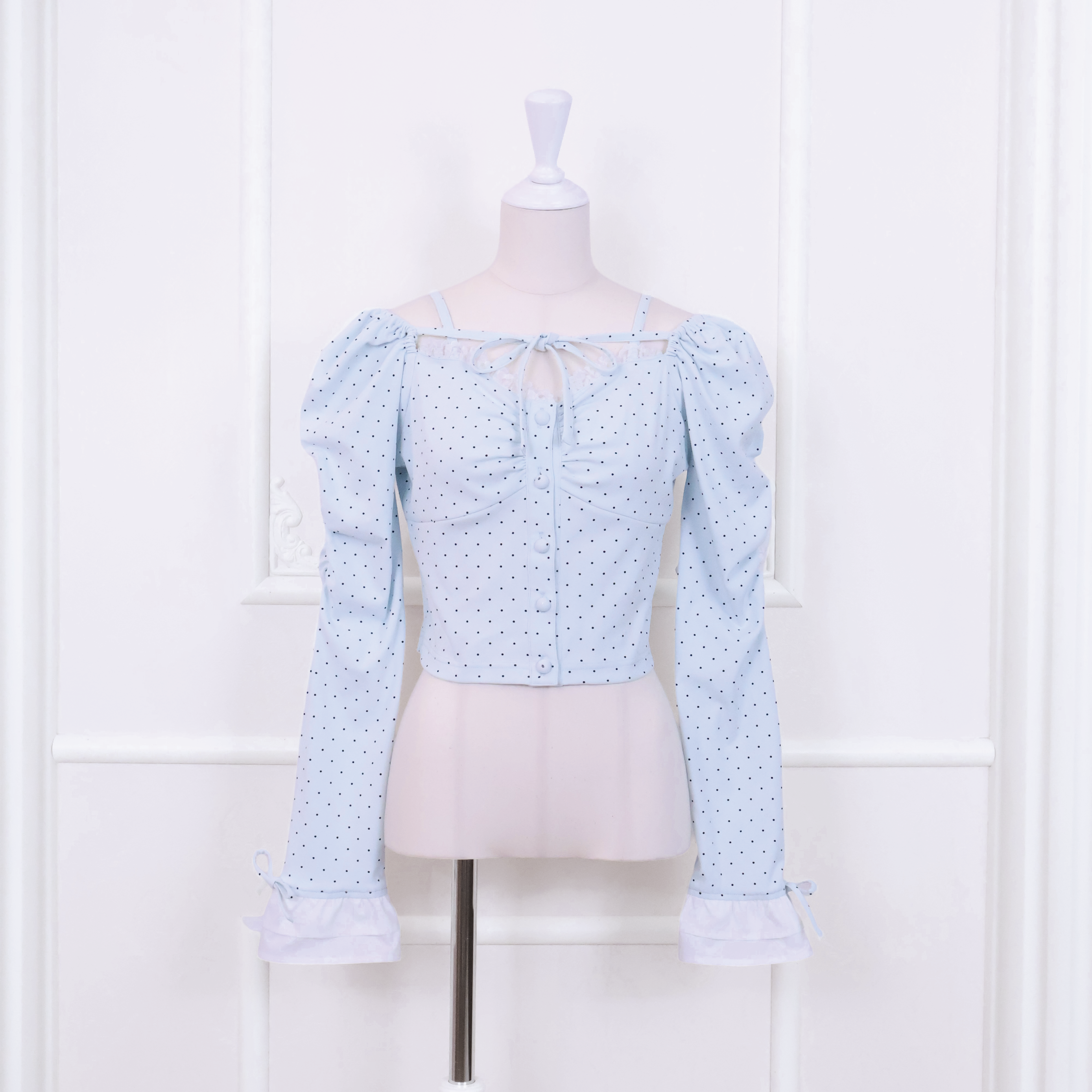 《LAFARY closet》ドットカットトップス
