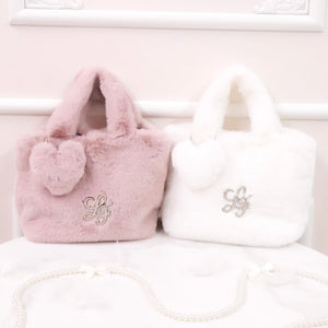 《LAFARY》ブローチ付きファーバッグ 1