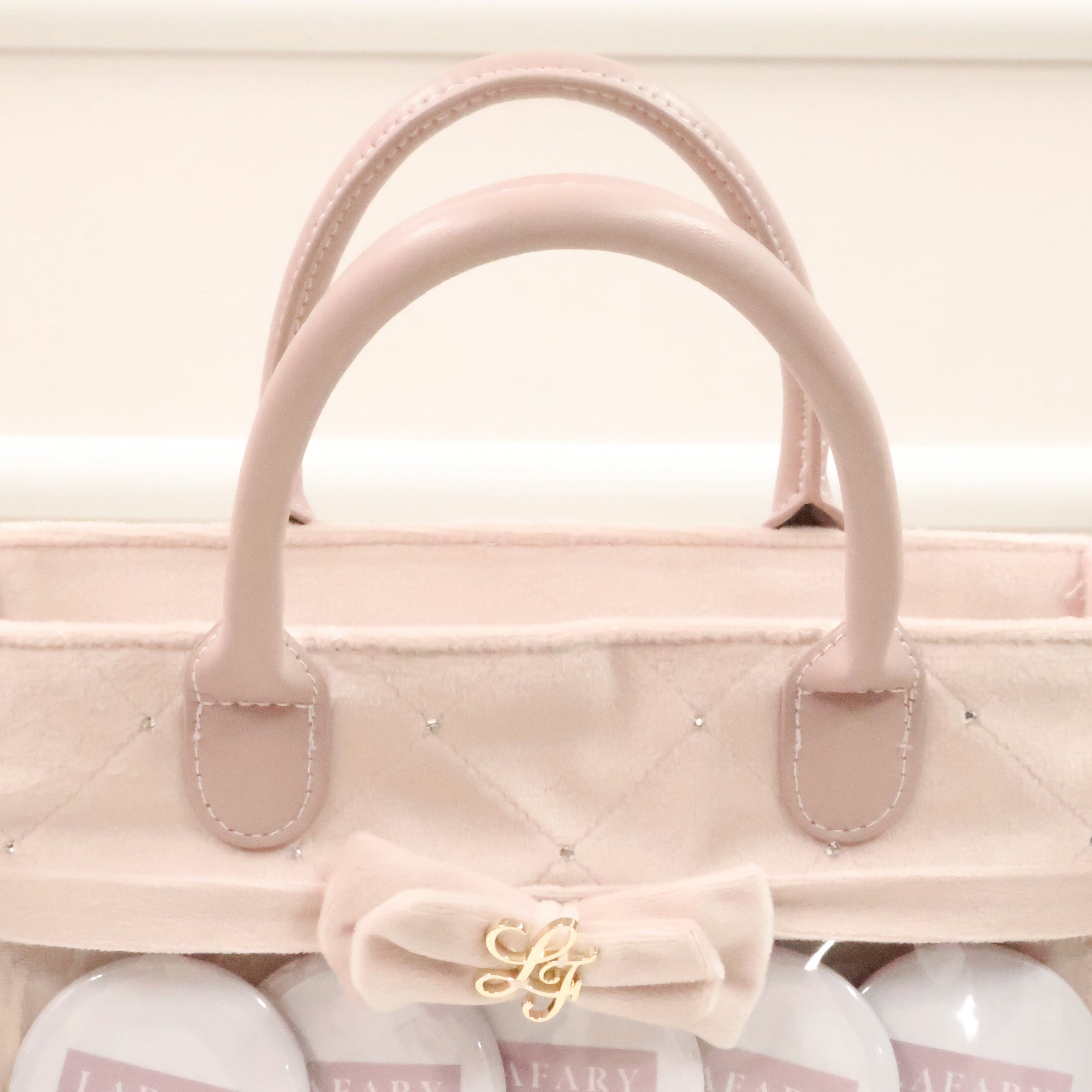 《LAFARY》ベルベットフリルバッグ