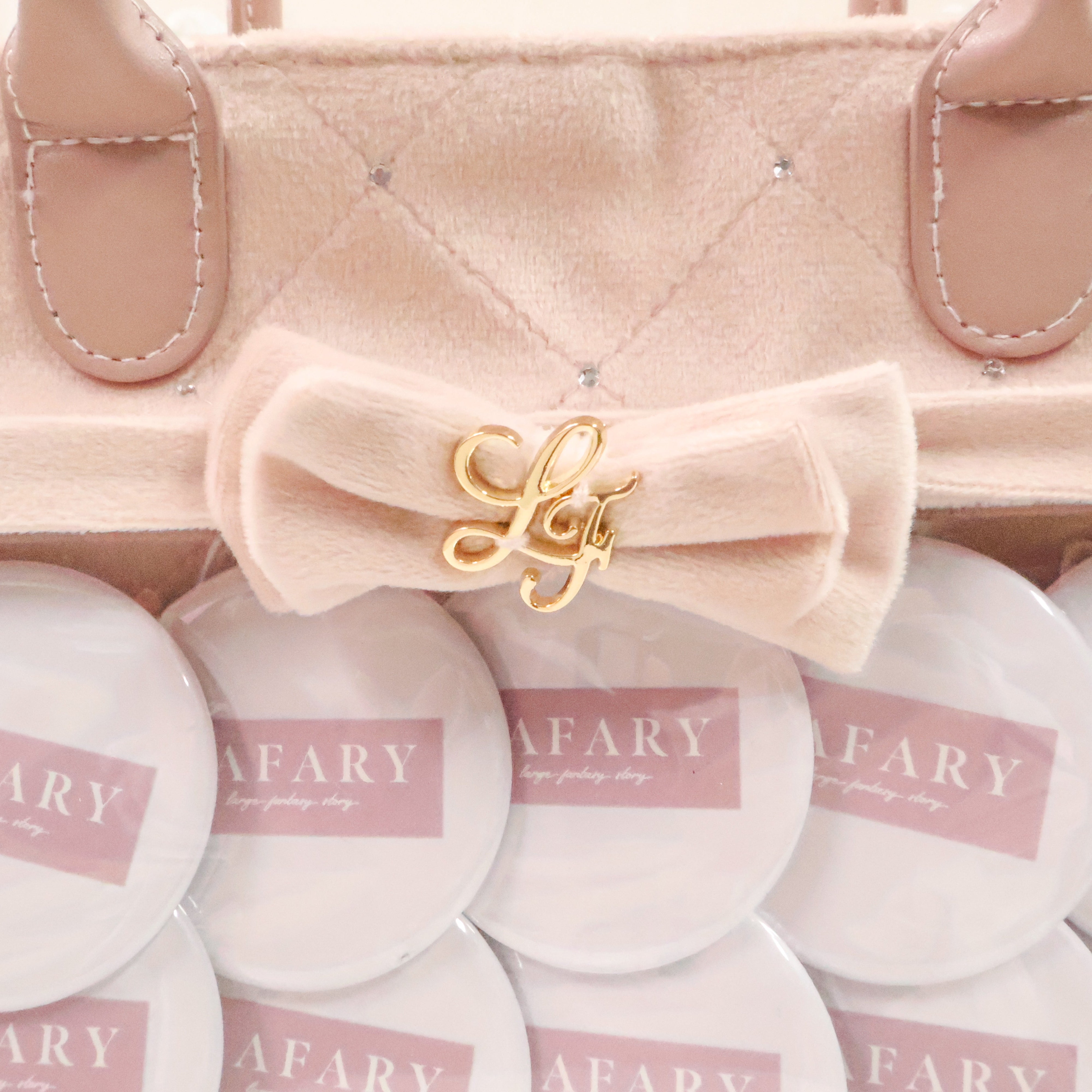 《LAFARY》ベルベットフリルバッグ