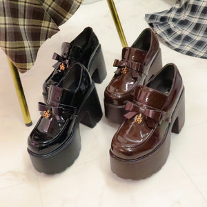 《LAFARY》ロゴリボン厚底ローファー 2