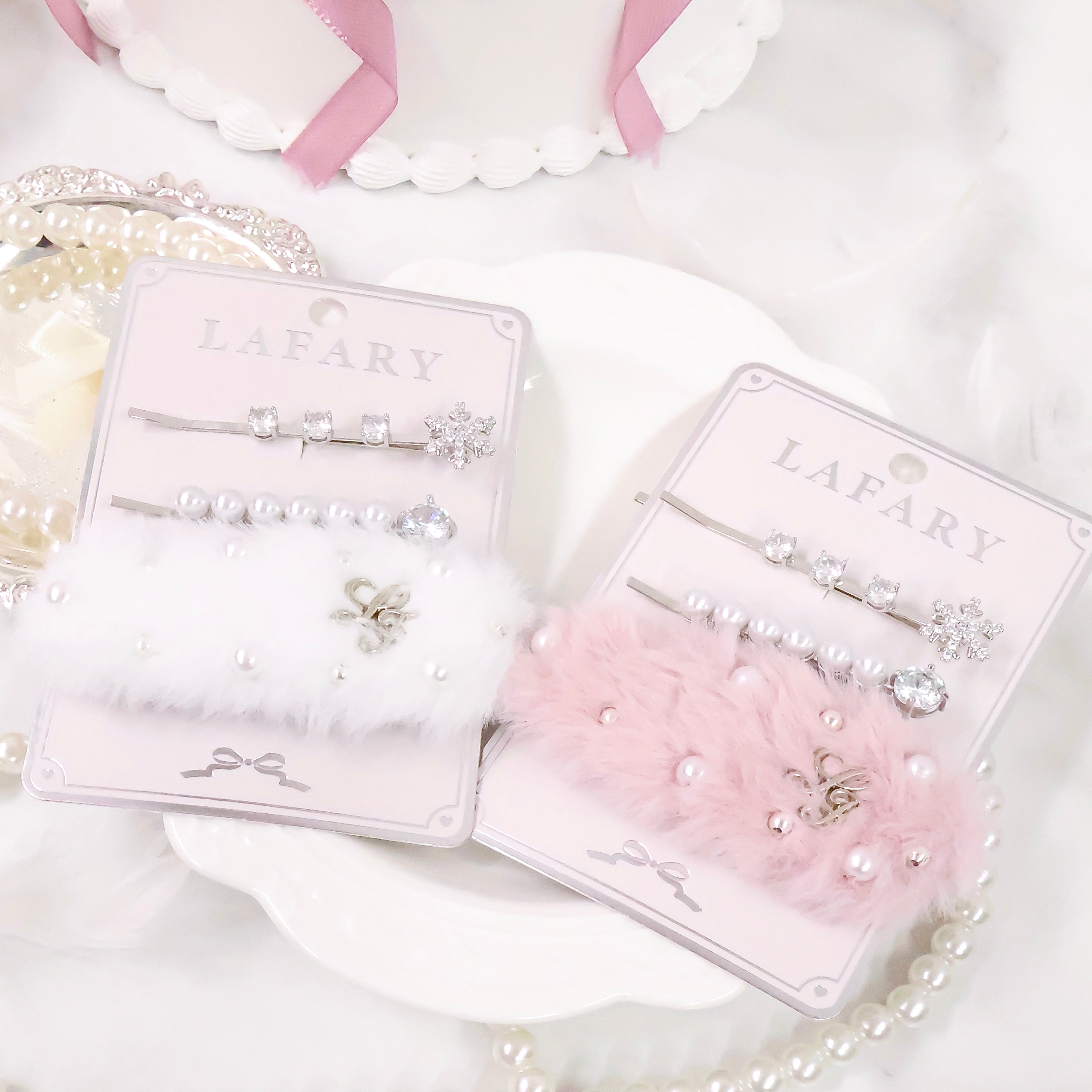 《LAFARY》フロスティヘアピンセット