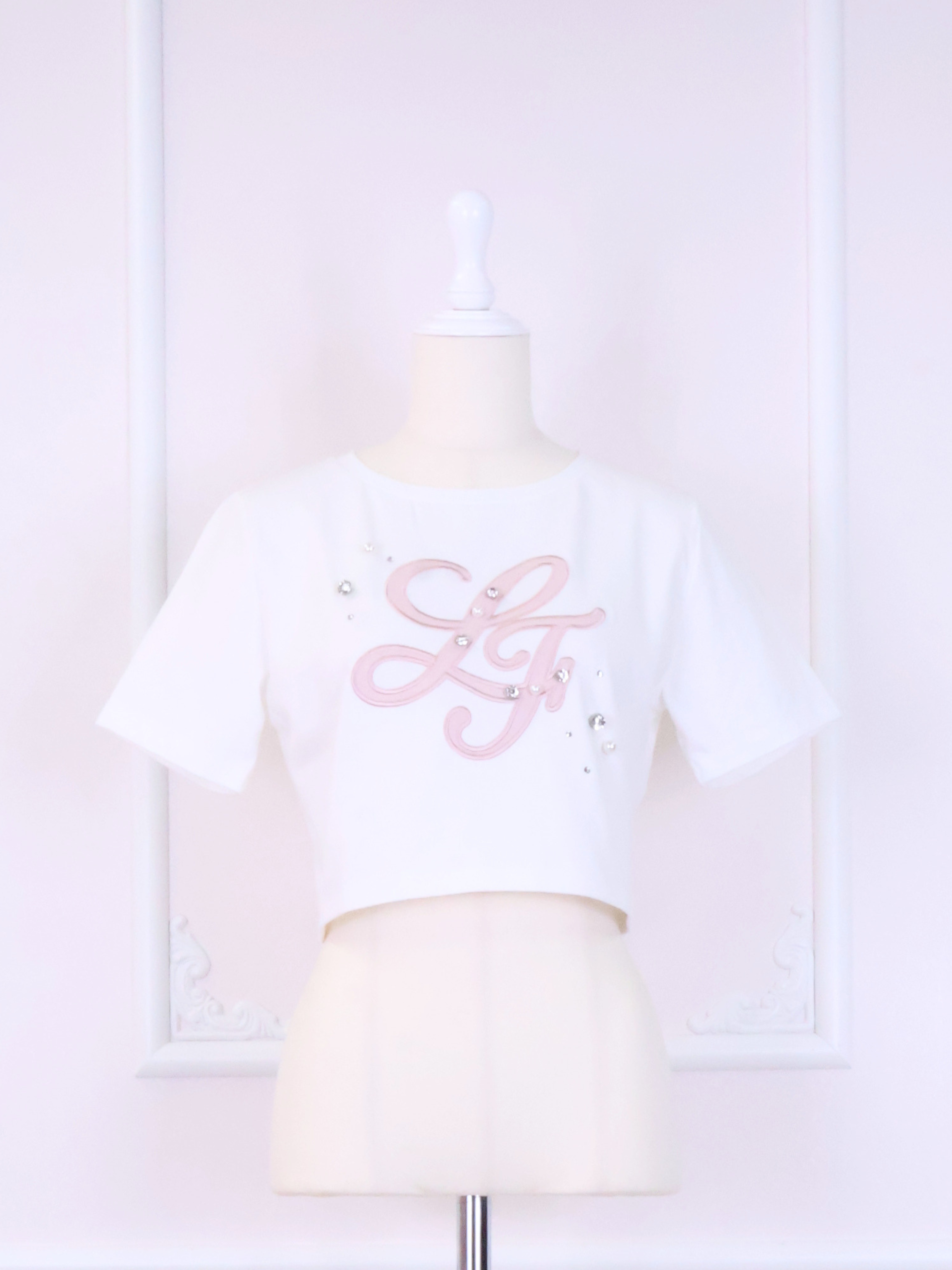《LAFARY closet》合皮ロゴチビT
