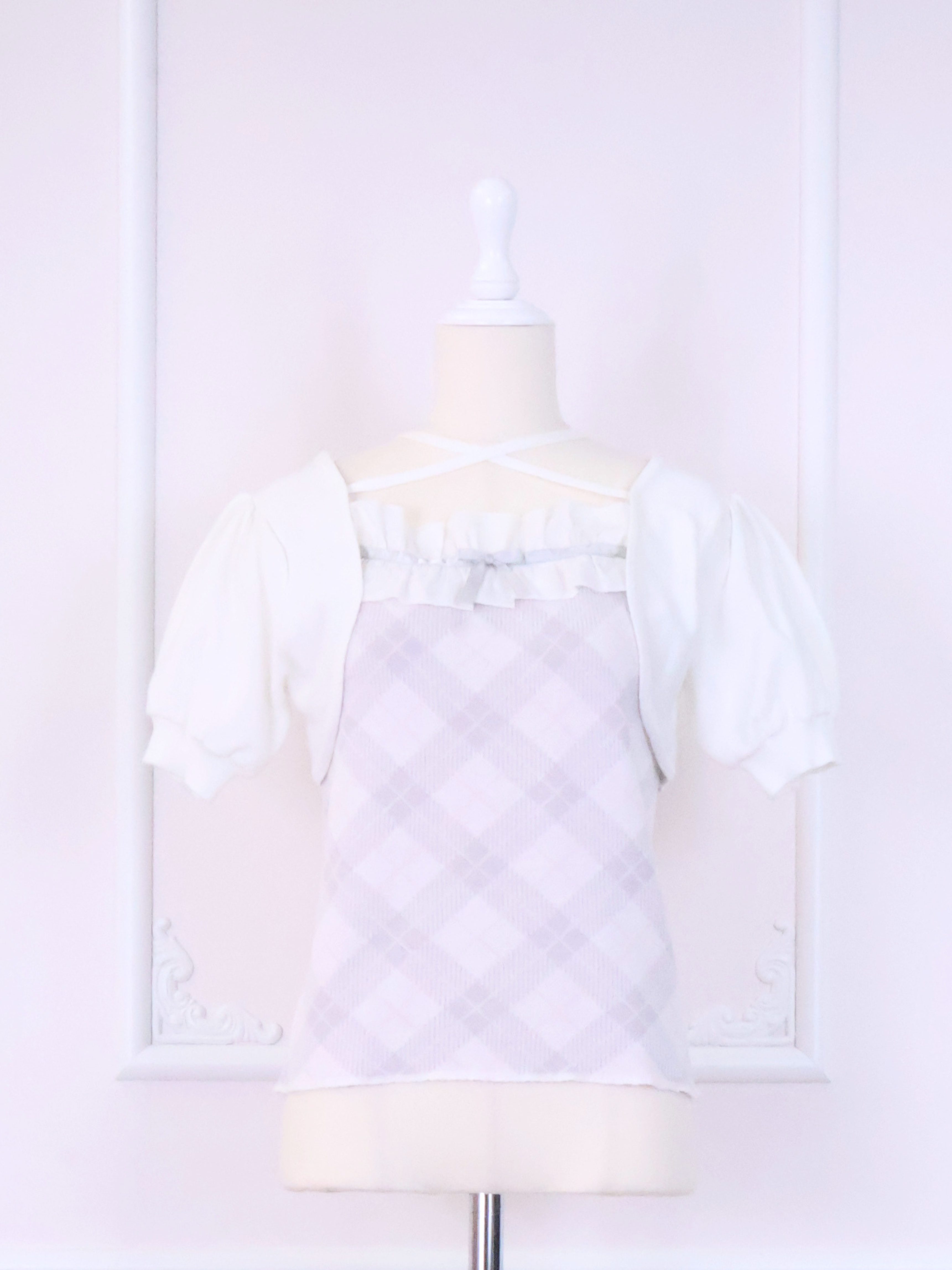 《LAFARY closet》チェックアンサンブルニットトップス