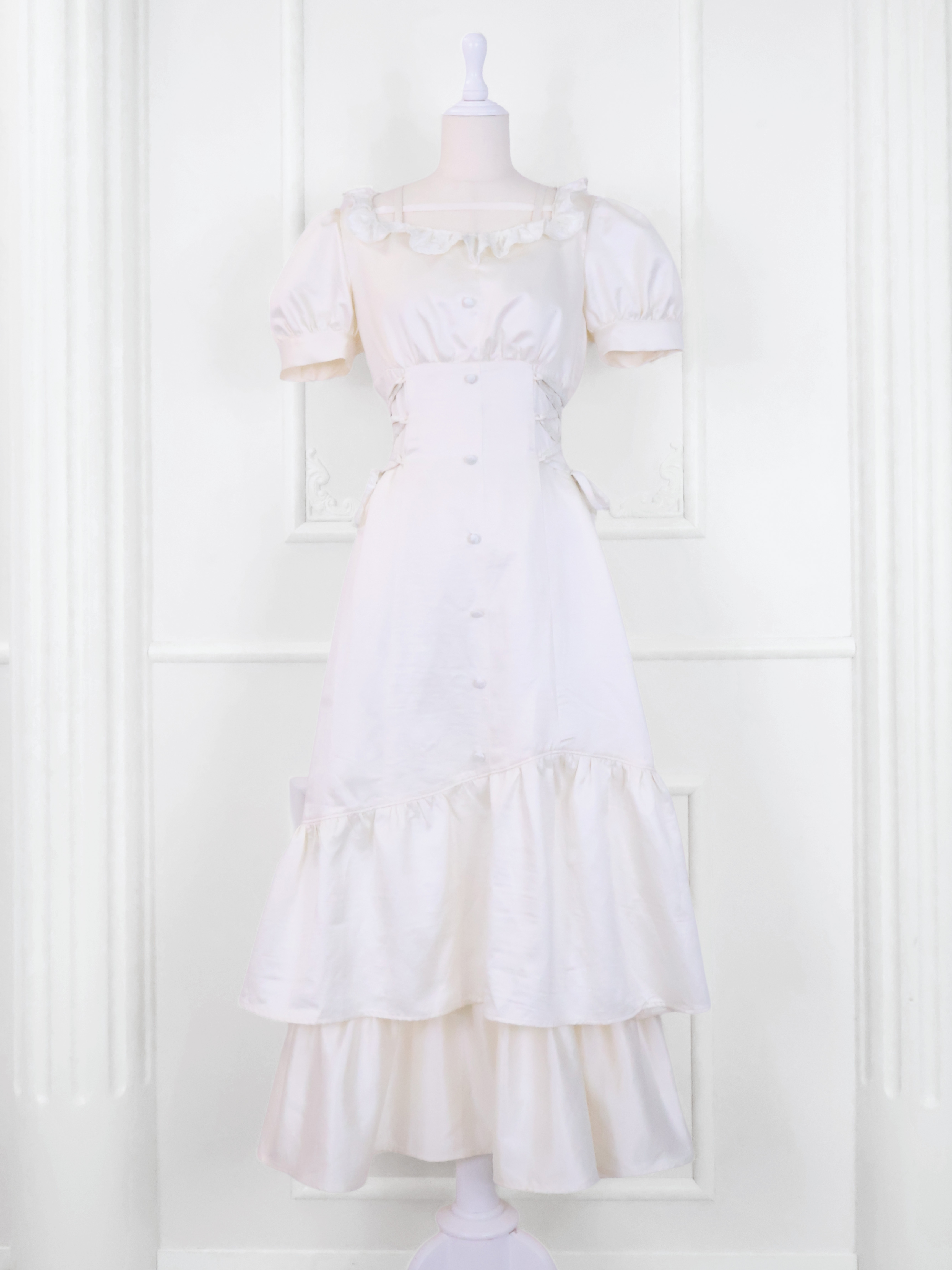 《LAFARY closet》スピンドルティアードロングワンピ