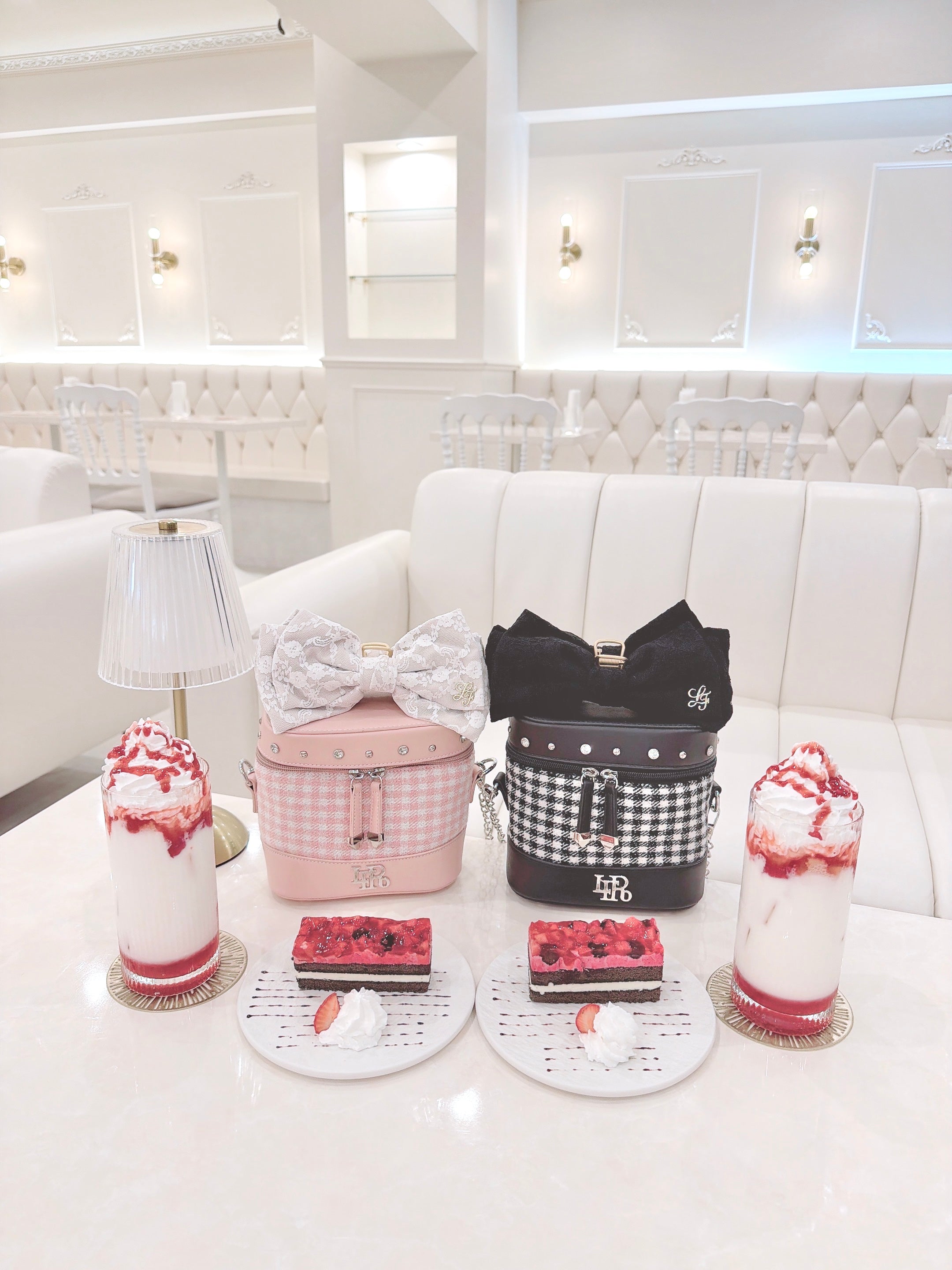 LAFARY closet》ギンガム合皮バニティバッグ- LAFARY ONLINE