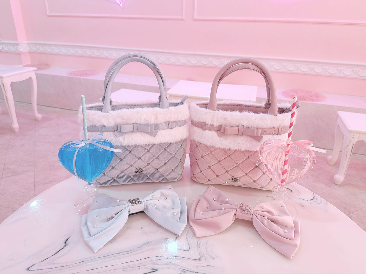《LAFARY closet》キルティングファーバッグ