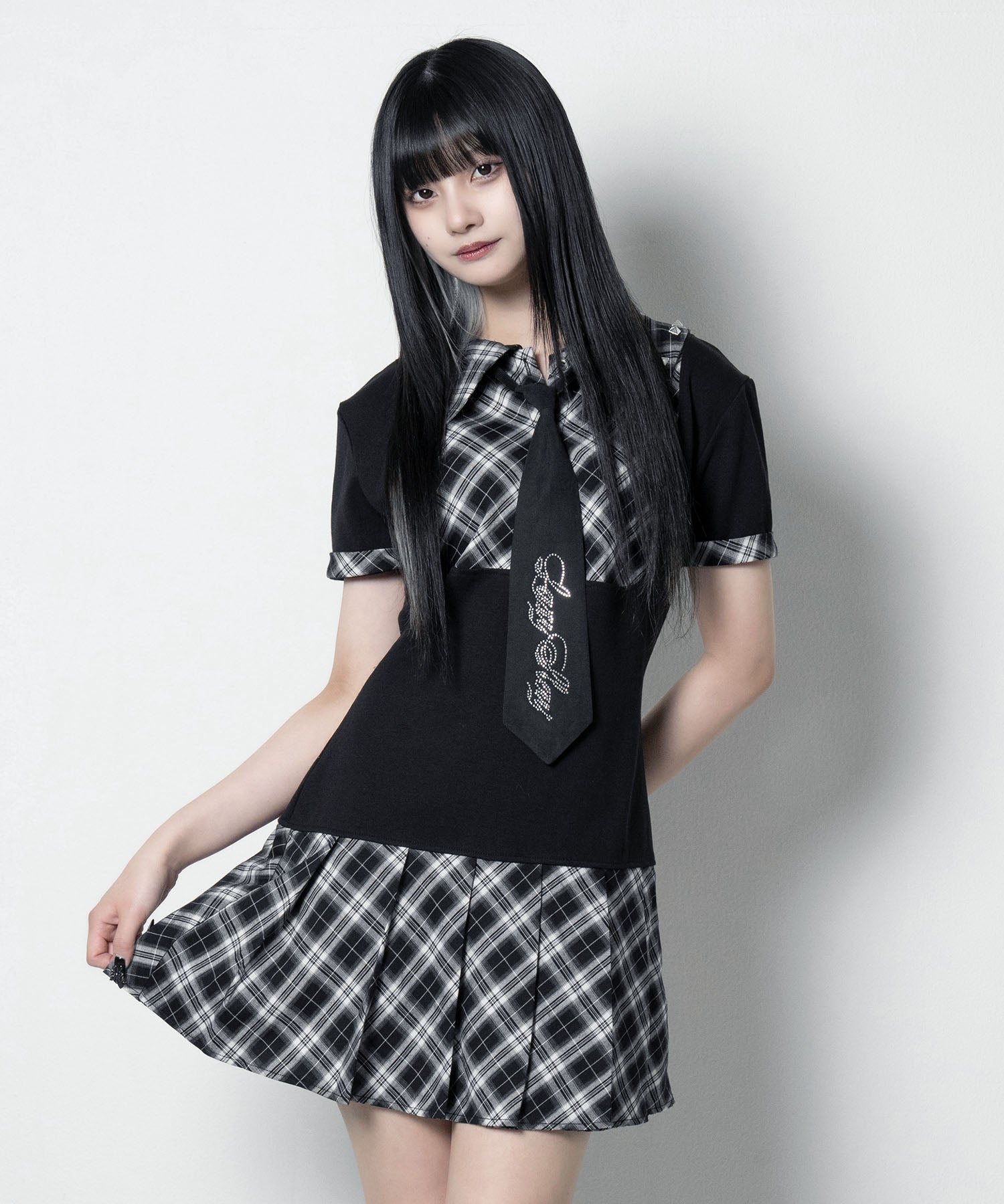 LAZY SLAY】ネクタイシャツワンピース- LAFARY ONLINE