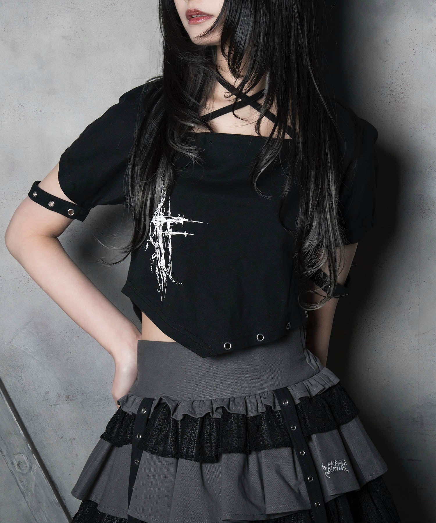 【LAZY SLAY】クロススクエアシャツ