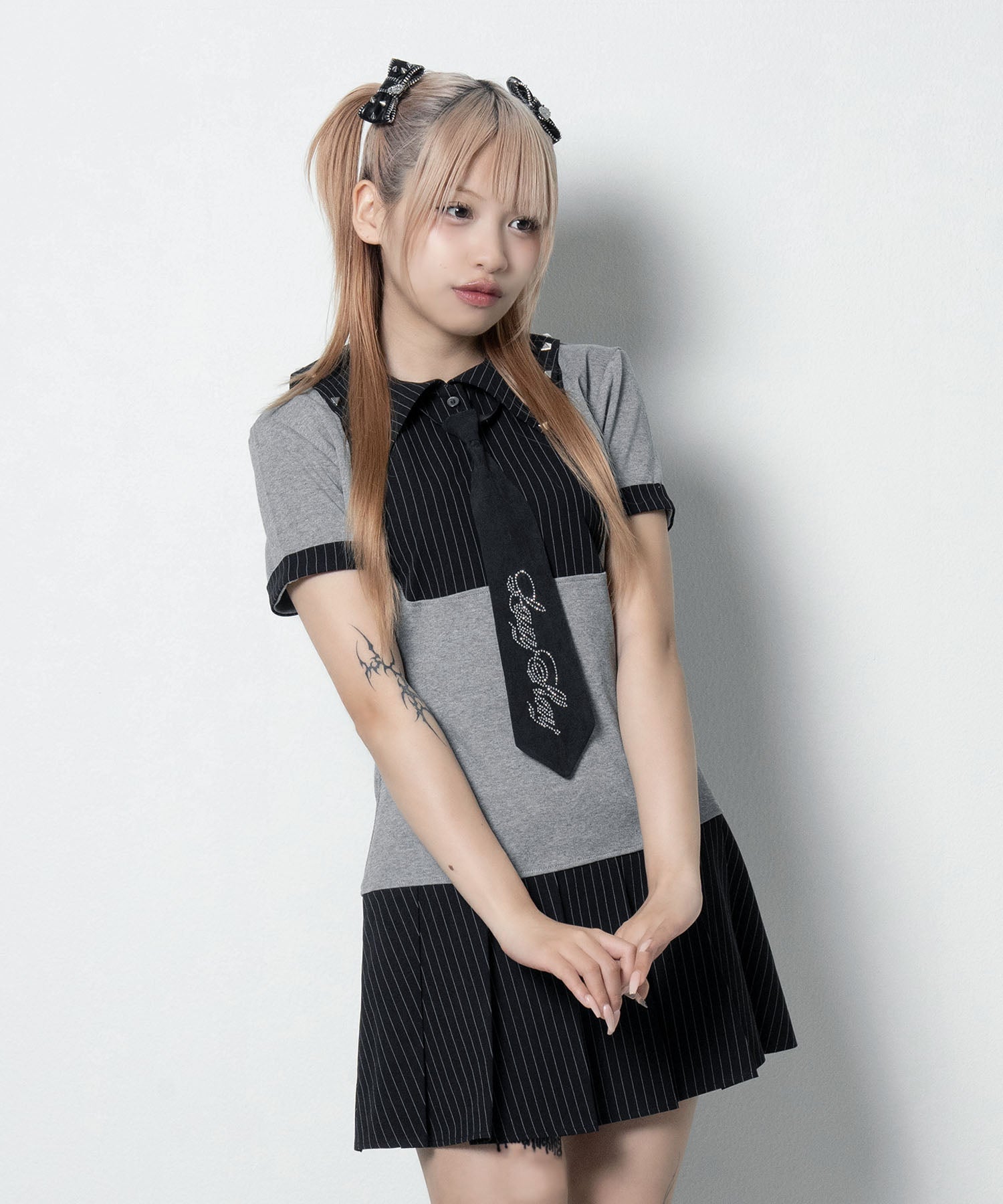 LAZY SLAY】ネクタイシャツワンピース- LAFARY ONLINE