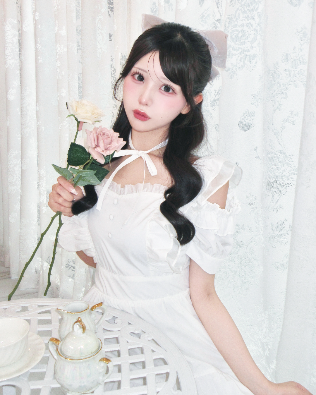 《LAFARY closet》ティアードロングワンピ
