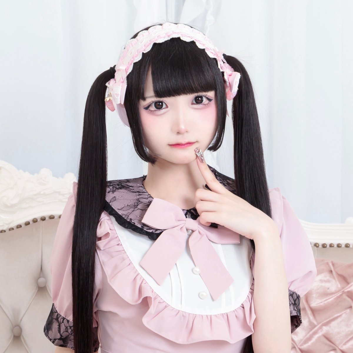 NO.87   淡いピンク、ラベンダーのブーケ&ブートニア&ヘッドドレスのセット NO.87 淡いピンク、ラベンダーのブーケ&ブートニア&ヘッドドレス