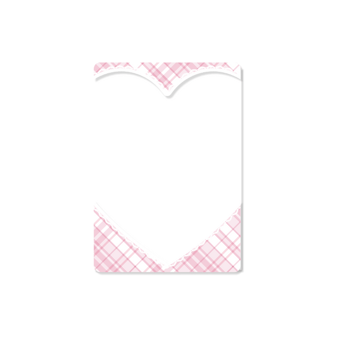 《Lafaryオリジナル》メルティチェック/ピンク オタ活カードケース<シングル>B8（トレカ）