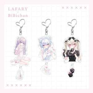《LAFARY×ビビちゃん第3弾》２連アクリルキーホルダー 1