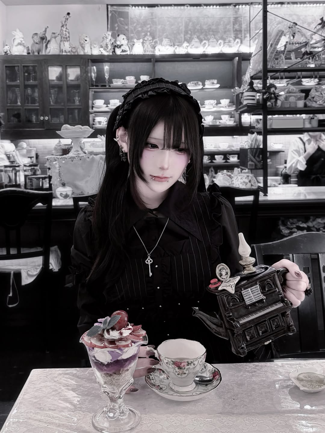 《mine》クロスエプロンジャンパースカート