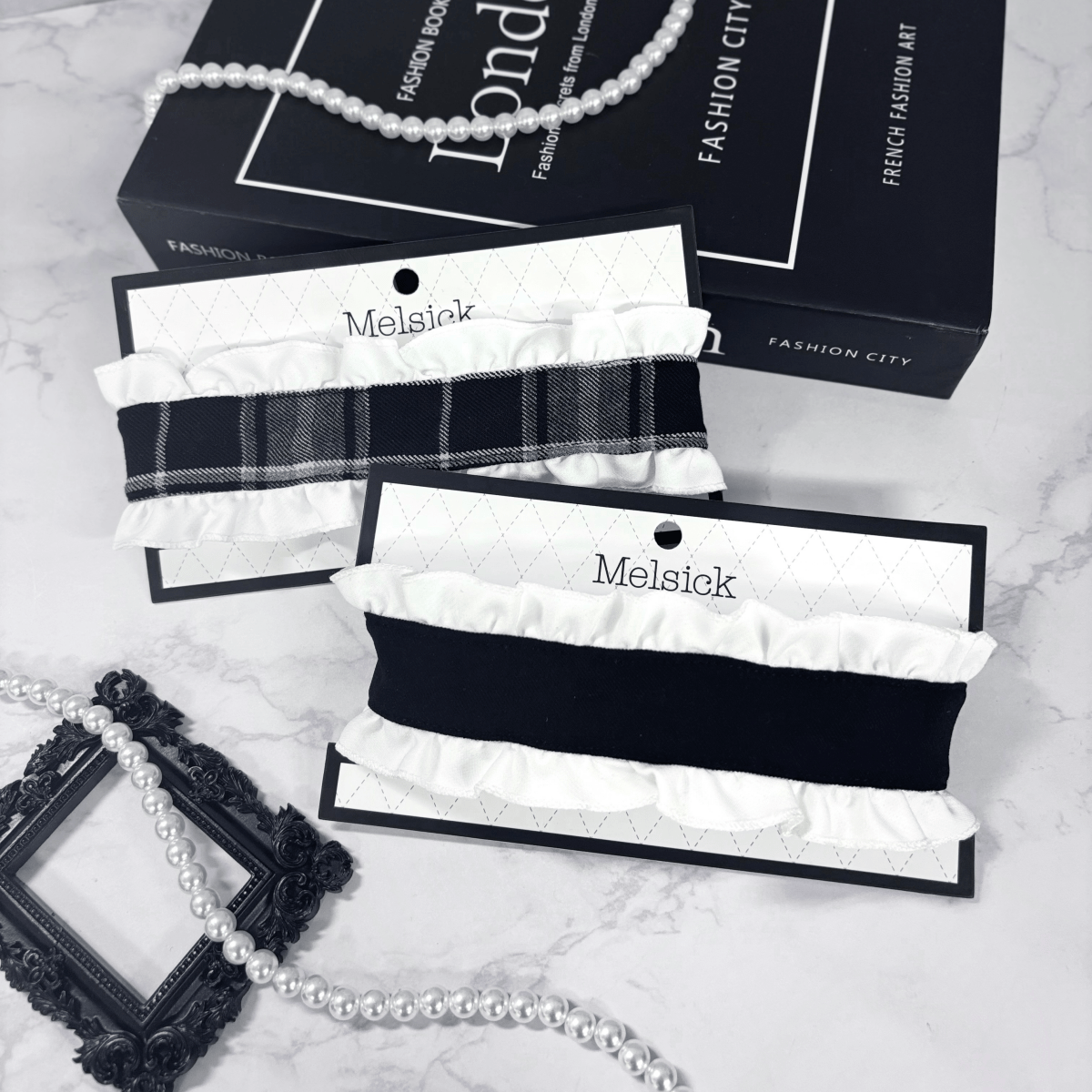 【Melsick】フリルチョーカー - Check - LAFARY ONLINE
