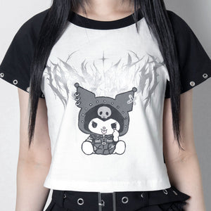 【LAZYSLAY】クロミ×LAZYSLAYクロップドTシャツ 2
