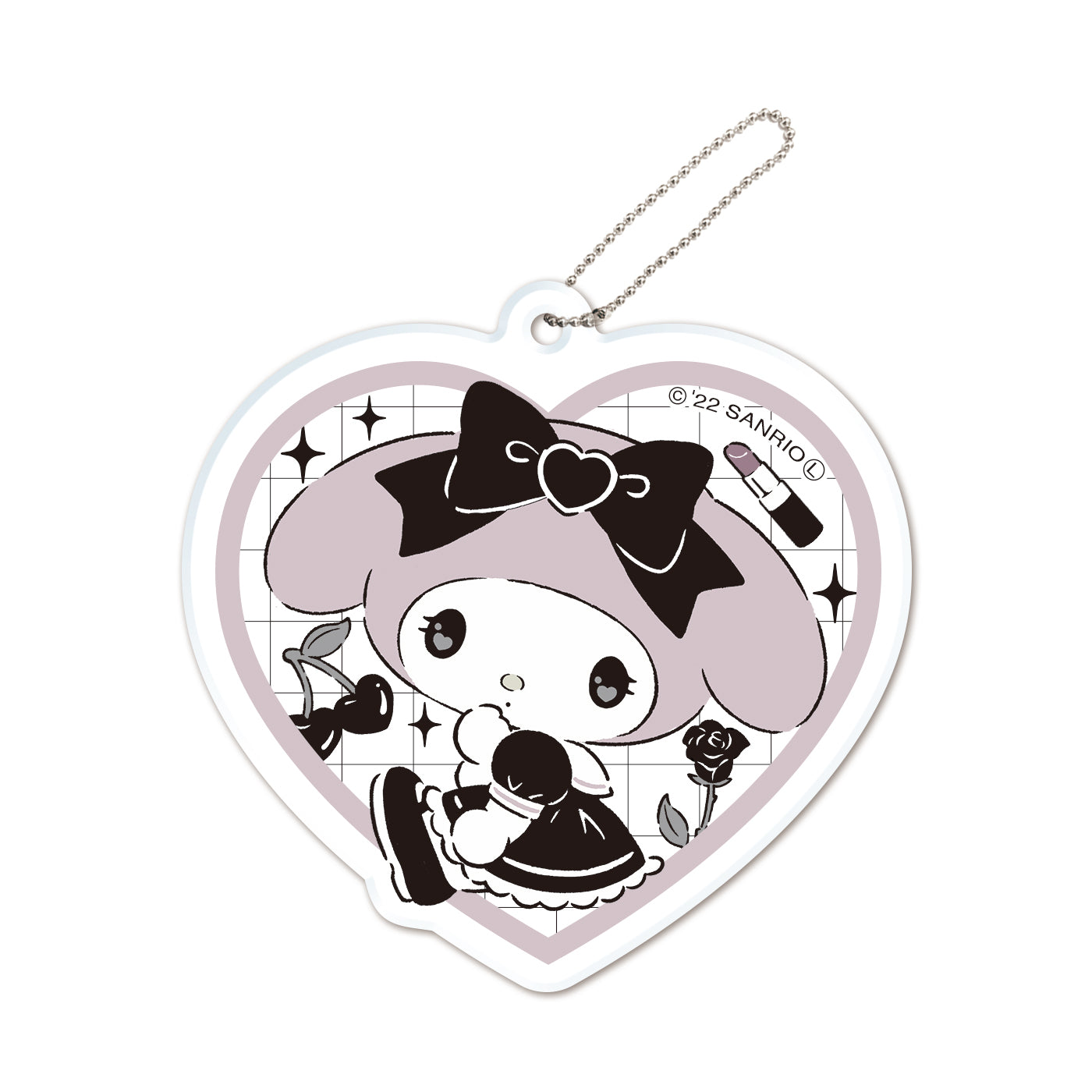 《Lafaryオリジナル》SWEET♥MONOCHROMEシリーズ♡アクリルキーホルダー　マイメロディ