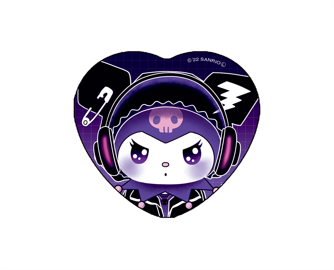 《Lafaryオリジナル》KUROMI MANIA♡缶バッジ