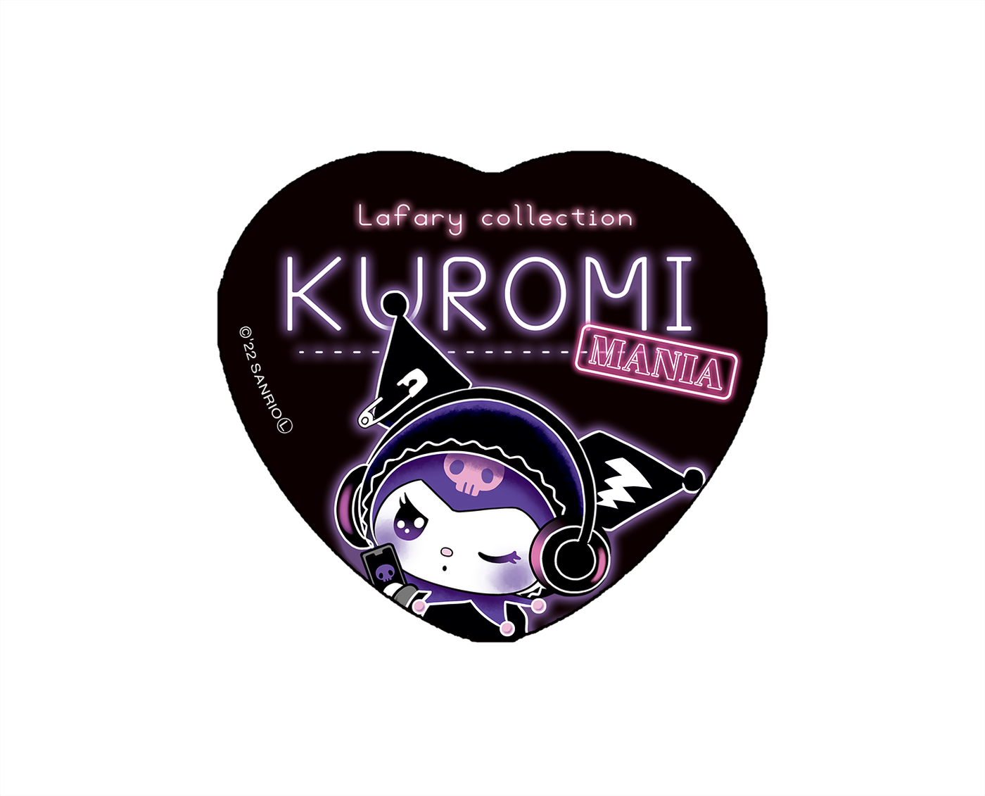 《Lafaryオリジナル》KUROMI MANIA♡缶バッジ