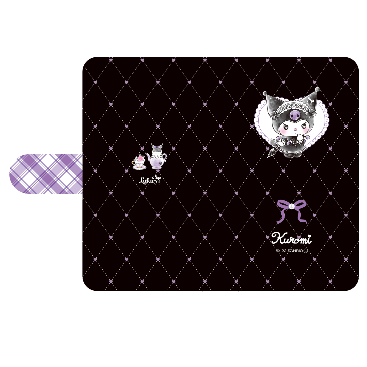 《LAFARYオリジナル》SANRIO×LAFARY 手帳型スマホケース　クロミ
