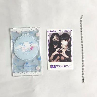 《Lafaryオリジナル》はっぴぃ♡べりぃシリーズ♡クリアパスケース　シナモン