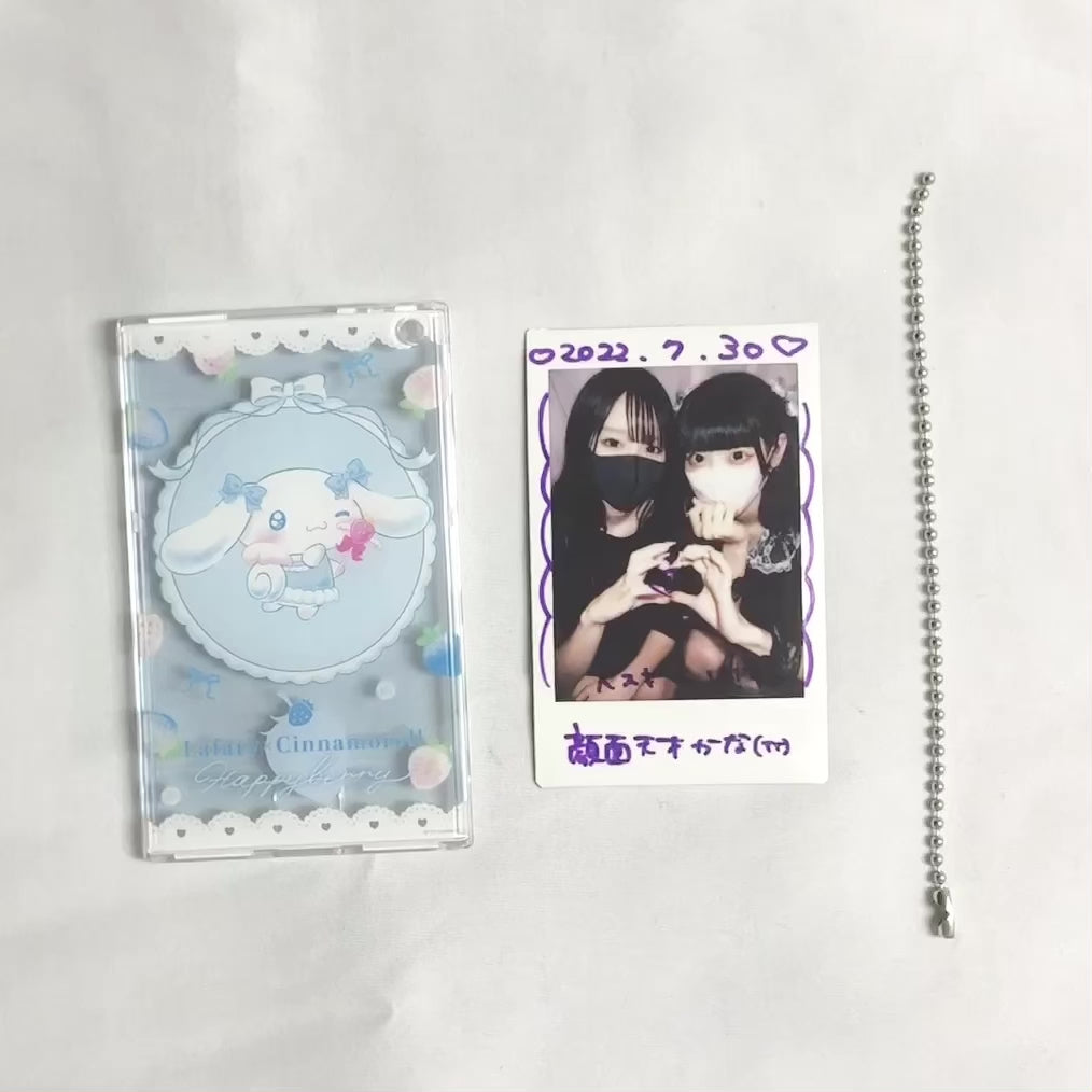 《Lafaryオリジナル》はっぴぃ♡べりぃシリーズ♡クリアパスケース　マイメロディ