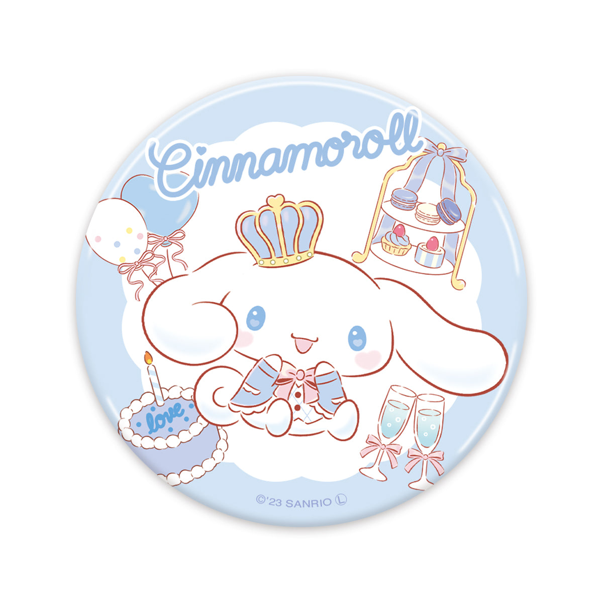 《Lafaryオリジナル》ときめきパーティーシリーズ♡缶バッジ　シナモロール